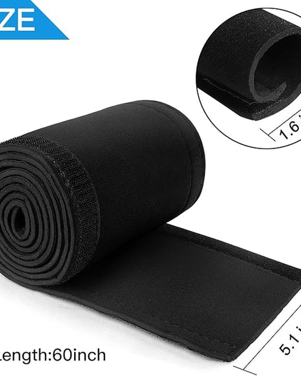 Trolling Motor Cable Sleeve, 60" L Black Neoprene Trolling Motor Sleeve Wire Cover Cable Wrap Organizer