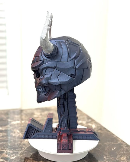 Skull Headphone and Controller Stand – Gamer Desk Organizer – 3D Printed Headset Holder – Gaming Room Decor – Unique Gift for Gamers.