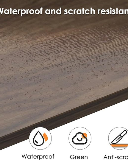 Need 63 Inch Large Computer Desk - Modern Simple Style Home Office Gaming Desk, Basic Writing Table for Study Student, Black Metal Frame, Walnut