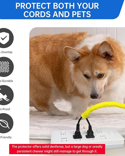 YOUBO Split Braided Cable Sleeve，Flexible Wire Loom Tubing, Automotive Cord Protector Pet Proof, Cable Management for Computer TV Electric Wires Harness 16ft (Yellow, 8mm（5/16")