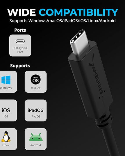 SABRENT USB4 CFexpress Type B Card Reader – 40Gbps Transfer Speed, Aluminum Alloy Body, Detachable USB-C Cable, Silicone Sleeve, OTG Support – Compatible with Cameras, Laptops, and Cages (CR-U4XB)