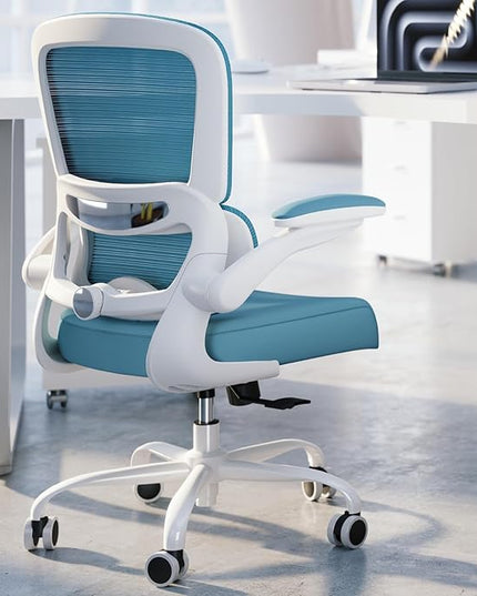 TRALT Office Chair - Ergonomic Desk Chair with Adjustable Lumbar Support, Mesh Computer Chair, Executive Chairs for Home Office Comfortable Lumbar Support,Sky Blue