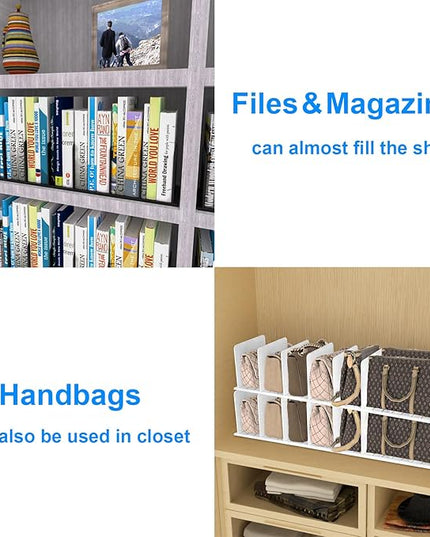 6 Pieces Upright Plates, Accessory Parts of Expandable File Folder Holder, Translucent Frosted