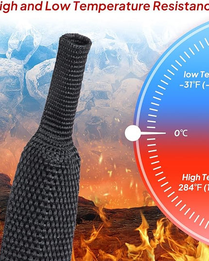 1" - 18 feet Braided Cable Management Sleeve 2 in 1 Heat Shrink Fabric Tube Wrap Organizer Cover Cable/Wire/Harness/Hose Sleeving