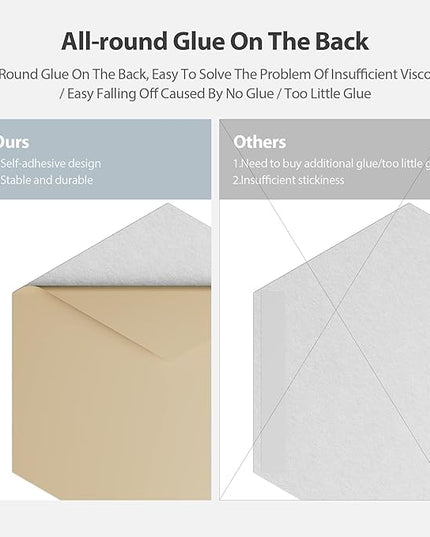 12 Pack Acoustic Panels Self Adhesive Sound Proof Foam, High Density Sound Acoustic Foam Panel, 12X10.23X0.4 Inch Hexagon Wall Panels in Home,Office,Reccording Room,Studio(Snow White)