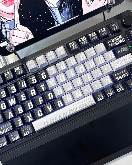 daixiahu Raving Theme 157 Key PBT Keycaps Cherry Custom Keycap Set for 61/87/104/108 Cherry MX Switch Mechanical Keyboards