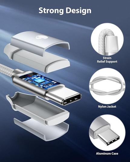 Stouchi USB C to 3.5mm Dongle Adapter, Type C Headphone Audio Jack Cable Cord Hi-Fi DAC Chip for iPhone 17/16 /15, Pixel 9/8 /7/6, iPad, Samsung Galaxy S25 S24 S23 Ultra (1, Silver, 0.38ft*1)
