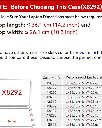Smatree Hard EVA Protective Sleeve Compatible for 16 inch Lenovo Legion 7i Gen 10/9,for Legion Slim 7i/5i/5 Gen 9/8,Legion5 Pro Gen7,for 15.6 inch LOQ Series Laptop(Not Fit LegionPro 7i Gen10) (X8292)