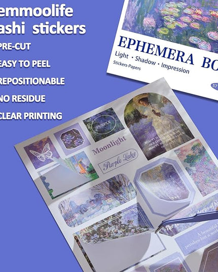 Vintage Oil Painting Scrapbook Sticker, Journaling Supplies for Junk Journal, 500+ Scrapbooking Washi Stickers & 25 Ephemera Papers Art Scrapbook Supplies for Adults Teens Women Girls Junk Journal