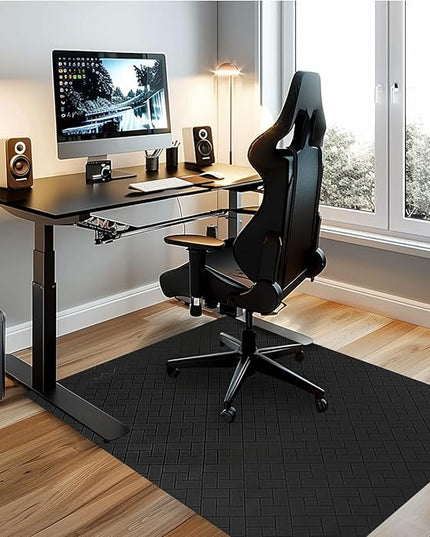 Office Chair Mat for Hard Floor, 63"x51" Large Computer Chair Mat, Multi-Purpose Desk Floor Protector for Work, Home, Gaming