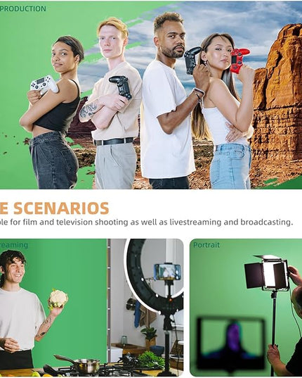 7.87ft x 13.12ft Large Green Screen Backdrop with Stand, Foldable Frame for Group Photo Backdrop, YouTube Creators, Streamers, Studio Photography, Video Shooting, Live Streaming & Gaming