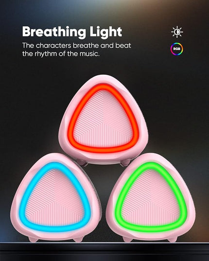 Bluetooth Speaker with HD Sound, Portable Wireless, IPX5 Waterproof, Up to 20H Playtime, TWS Pairing, BT5.3, for Home/Party/Outdoor/Beach, Electronic Gadgets, Birthday Gift (Pink)