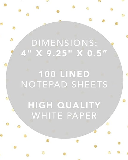 Graphique Magnetic Notepad, Religious – 100 Sheets, 4” x 9.25” x .5” – Front Says, “Thankful”, Sticks to Any Magnetic Surface, Perfect for Shopping and Grocery Lists, Makes a Great Gift (MP1345)