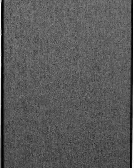 VIVO Freestanding 24 x 66 inch Privacy Panel, Cubicle Divider, Acoustic Wall Partition, Single 24 inch Panel with 2-Sided Zipper Attachment System, Dark Gray, PP-1-T024D