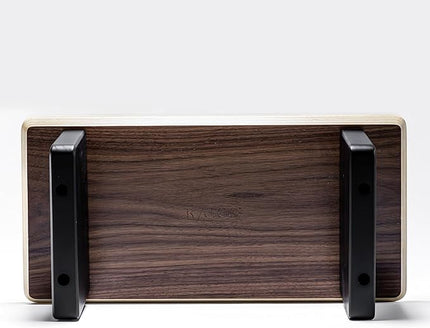 Raico Desk Cockpit Shelf Monitor Stand System Dual Screen Setup Wood Large Desk Accessory Organizer Unit (Walnut, Small | 18.8 Inches)