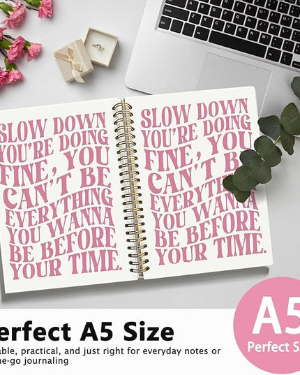 Inspirational Notebooks for Women, Daily Affirmation Journal, Positive Affirmation Gifts, Daily Affirmations, Encouragement Gifts for Women, Hardcover Spiral Notebook Journal 5.5x8.3 Inch