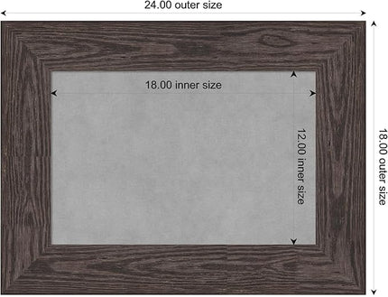 Amanti Art Black Framed Magnetic Board 18x24 Small Vision Board for use with Magnets, 100% Metal Sheet to Display Items as Office Decor or for Home Organization in mudroom, Kitchen or Kids Room