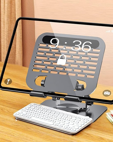 Tablet Holder Stand 360 Degree Rotatable Portable Foldable Desktop Bracket for Laptop Desktop Heat Dissipation Notebook
