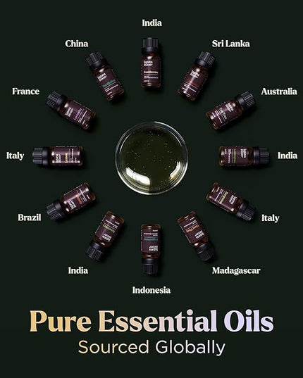 Lagunamoon Essential Oils Set - 12 Piece Premium Grade Home Essentials Oils - for Diffusers, Fragrance, Scents for Candle Making - Natural Aromatherapy Oils for Cars & Home Products, Room Sprays