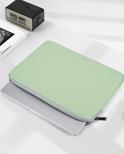 Laptop Sleeve 17 17.3 inch, Padded Travel Case for HP 17 inch Laptop/Envy 17 / Pavilion 17, Water-Resistant Portable Computer Protective Pouch Bag -Mint Green