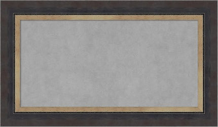 Amanti Art Black Framed Magnetic Board 17x29 Small Vision Board for use with Magnets, 100% Metal Sheet to Display Items as Office Decor or for Home Organization in mudroom, Kitchen or Kids Room