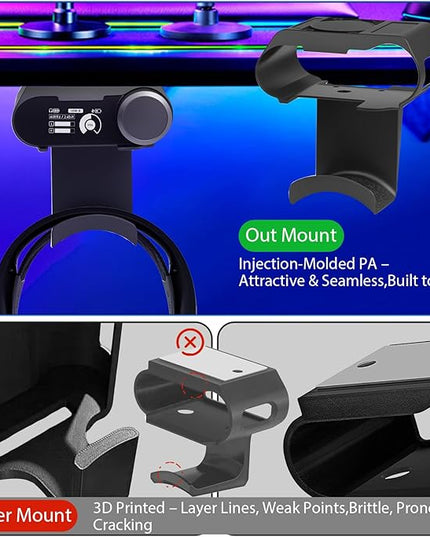 Under Desk Headphone Hanger Stand for SteelSeries Arctis Nova Pro Wireless-Arctis Pro Wireless NOVA Magnetic Mount Secretlab Magnus Version,Headphone Holder for Arctis Nova Pro Wireless