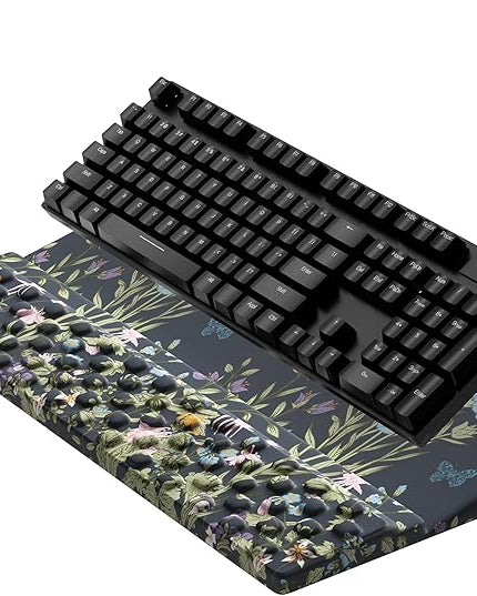 Ospelelf Keyboard Stand Pad with Wrist Rest, Comfy Ergonomic Keyboard Riser Holder for Office Home