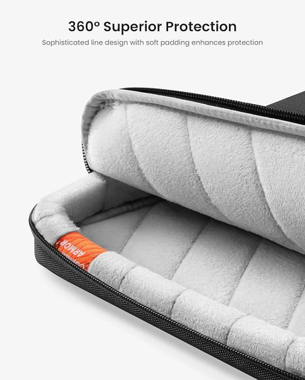 tomtoc 360 Protective Laptop Case for 13-inch New 2025 MacBook Air M4/A3240, M3/A3113, M2/A2681, M1/A2337, 13 in MacBook Pro M2/M1, 13-in Surface Pro 11th AI PC, Water-Resistant Carrying Bag