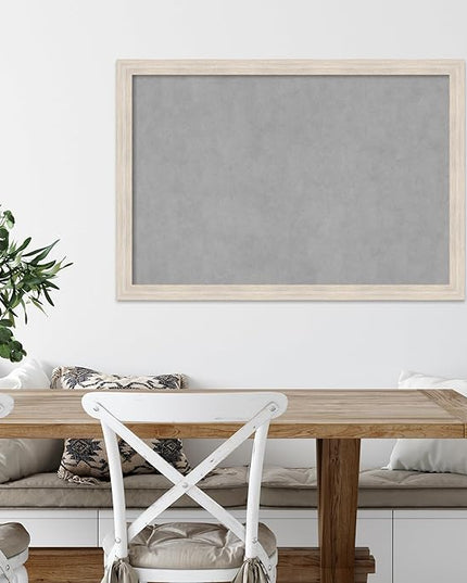 Amanti Art White Framed Magnetic Board 27x39 Large Vision Board for use with Magnets, 100% Metal Sheet to Display Items as Office Decor or for Home Organization in mudroom, Kitchen or Kids Room