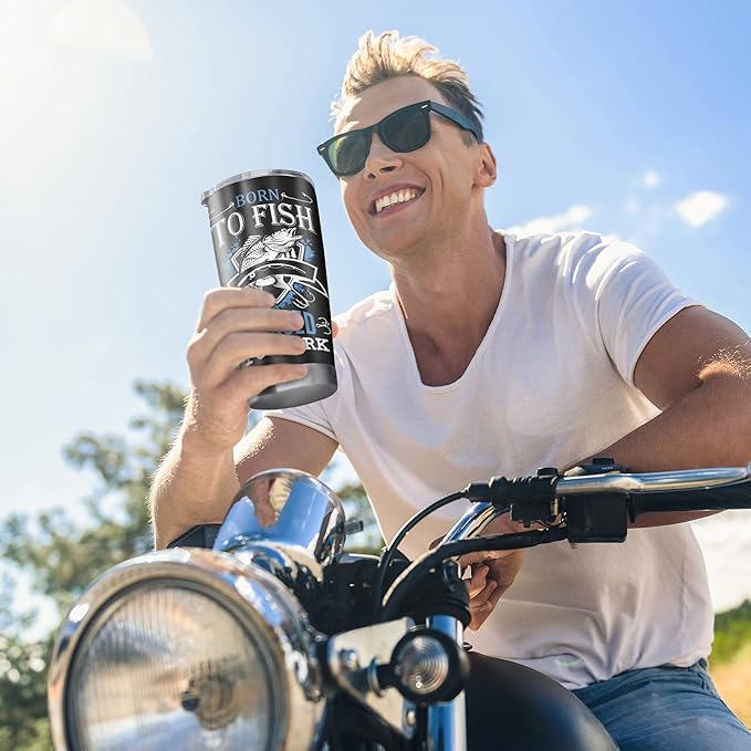 Fishing Gifts for Men, Unique Fishing Gifts for Dad/Grandpa/Boys, Gift for Fisherman, Dad/Papa Fisherman Present, Birthday Present for Mens Who Love to Fish Tumbler 20oz