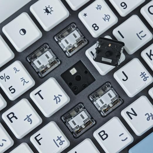 Kailh PG1350 Choc V1 70PCS Mechanical Keyboard Switch kailh Low Profile switches Chocolate Mechanical Keyboard Switch RGB SMD 5-Pin Kailh Switches (White,70Pcs)