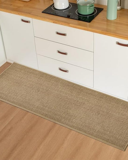 Artoid Mode Washable Non-Slip Rubber Backing Kitchen Rugs Doormat, Absorbent Kitchen Floor Mats in Front of Sink Kitchen Mats for Floor Home Decor 17x47 Inch