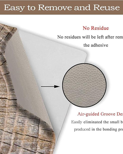 Laptop Skin Sticker Decal,12" 13" 13.3" 14" 15" 15.4" 15.6 inch Laptop Vinyl Skin Sticker Cover Art Protector Notebook PC (2 Wrist Pad Skin Included), Decorative Waterproof Removable, Wood Art