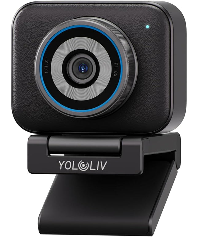 YOLOLIV YoloCam S3, 4K Streaming Webcam,1/1.3" Sensor, PDAF Autofocus, Uncompressed 4K, 4X Zoom, for Creators, Streamers, Podcasters, Meetings, Video Calls(for Mac/PC)