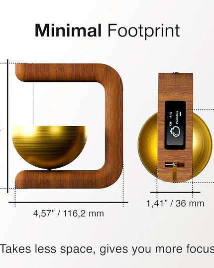 Pro Timer P2 - Elegant Wooden Pomodoro Timer - an Original Productivity Tool with Magnetic Memo Board – High-End Quality Desk Device for Focus, Meditation & Productivity - Ideal for Work & Study