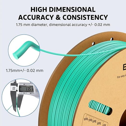 ELEGOO PLA Plus Filament 1.75mm Space Gray 1KG, PLA+ Tougher and Stronger 3D Printer Filament Dimensional Accuracy +/- 0.02mm, 1kg Spool(2.2lbs) Fits for Most FDM 3D Printers