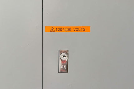 Brady Authentic (M21-375-595-OR) All-Weather Vinyl Label for Indoor/Outdoor ID, Lab and Equipment Labeling, Black on Orange- For M210, M210-LAB, M211, BMP21-PLUS and BMP21-LAB Printers, .375" W, 21' L