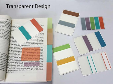 ELII 300 Pcs Tabs 2 Inch Sticky Index Tabs, Writable and Repositionable Book Tabs Page Tabs Colored Page Markers, Tabs for Books, Notebook Tabs, Tabs for Annotating Books (Pastel)
