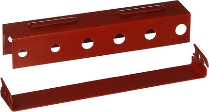 Wall Control Screwdriver Holder Bracket Slotted Metal Pegboard Accessory Slotted Tool Board - Red