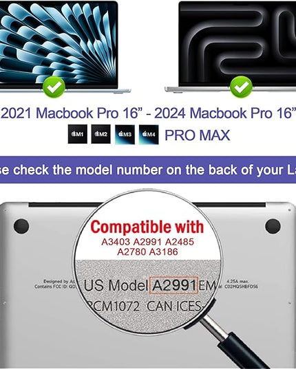 360° Privacy Screen Protector for MacBook Pro 16 Inch (2021-2024, M1, M2, M3, M4, Pro, Max), Privacy Screen Filter for MacBook Pro 16 Inch Anti-Spy/Anti Fingerprint/Anti Blue Light/Anti Glare