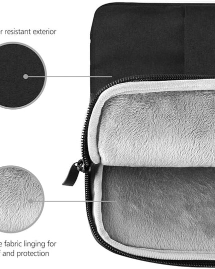 UPERFECT 18.5-inch Portable Monitor Case Polyester Laptop Sleeve Protective Case Vertical Style with Pocket Zipper for 18.5-inch Monitor Laptop Pad Tablet