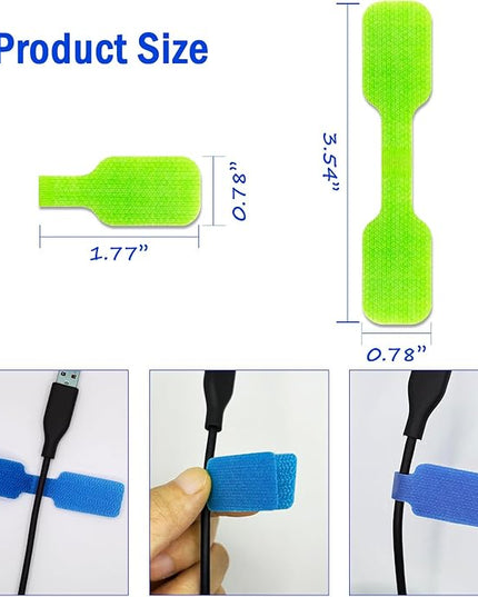 30 Pcs Multi-Color Cable Labels, Write On Cord Wire Labels, Electronic Cable Identification Tags for Electronics, Computers Cable Management and Identification, Assorted Colors