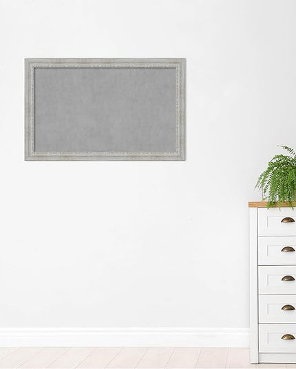 Amanti Art White Framed Magnetic Board 28x44 Large Vision Board for use with Magnets, 100% Metal Sheet to Display Items as Office Decor or for Home Organization in mudroom, Kitchen or Kids Room