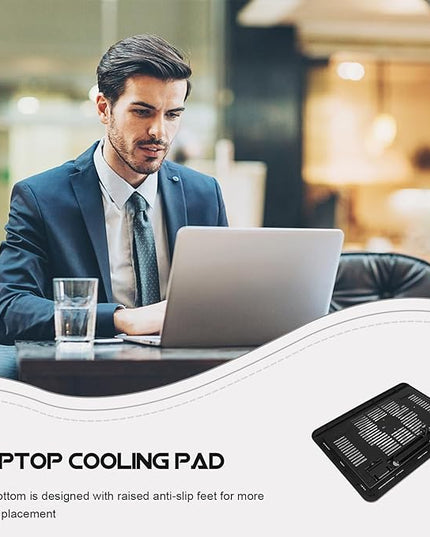 Gadpiparty Gaming Laptop Cooling Pad Laptop Stand for Desk with Quiet Fans Multipurpose Notebook Holder Compatible with Tablets for Home and Office Use