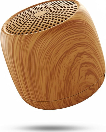 Babelio White Noise Sound Machine (Pocket Mini Pro) | 1000mAh Large Battery, 25 Non-looping Sounds for Adults, Kids & Babies, Timer, Memory Function, Pocket-Sized & Travel Essentials, Wood Grain