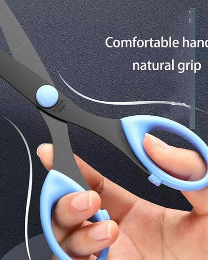 3 Pack 6.5" Multi-Purpose Scissors, Arts and Crafts Scissors,for Office, Home, School and Sewing (Blue)