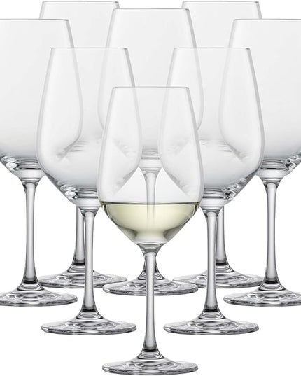 SCHOTT ZWIESEL Forté White Wine Glasses (Set of 8), Wine Glasses for White Wine, Dishwasher-Safe Machine-Made Tritan Crystal glasses, Made in Germany (9.5 Ounce)