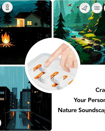 TAKOO 3-in-1 Sleep Sound Machine/Portable Bluetooth Speaker/12 Colors Night Light, Mixable 8 Nature Sounds & White Noise Machine, Sleep Timer for Sleep Aid