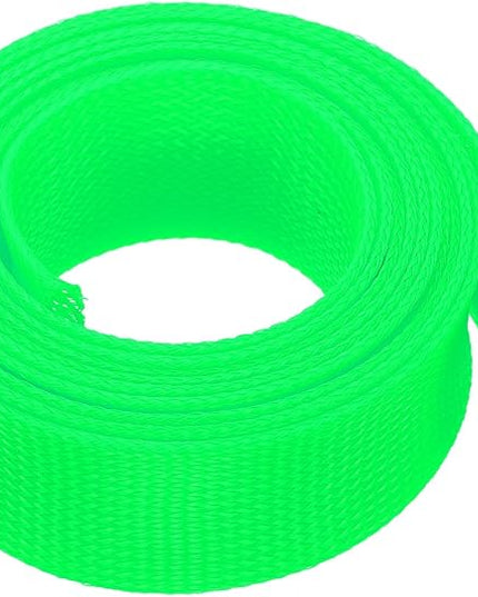 uxcell Expandable Sleeving, 2-inch 10ft Cable Sleeve, Green