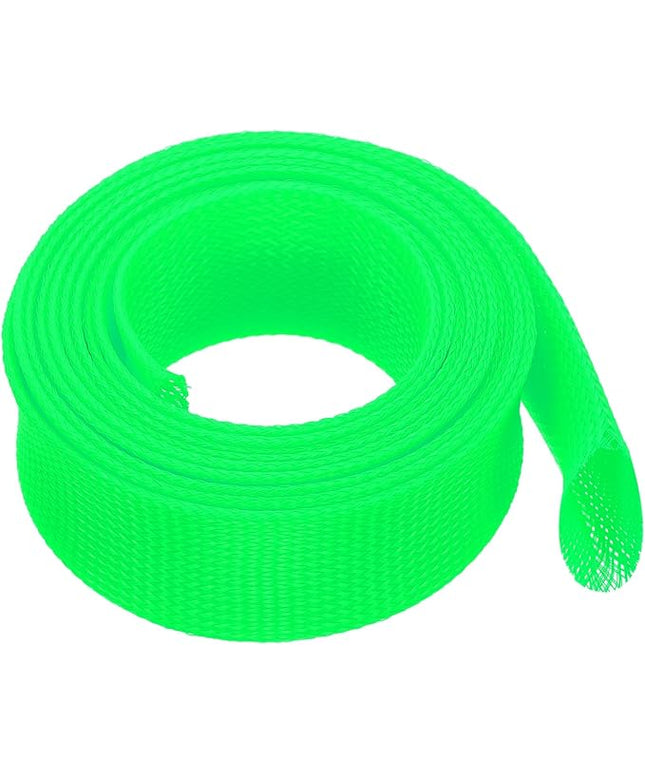 uxcell Expandable Sleeving, 2-inch 10ft Cable Sleeve, Green